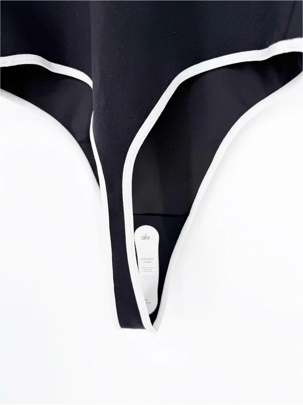 ALO NWOT Supernova Bodysuit Black/White XS